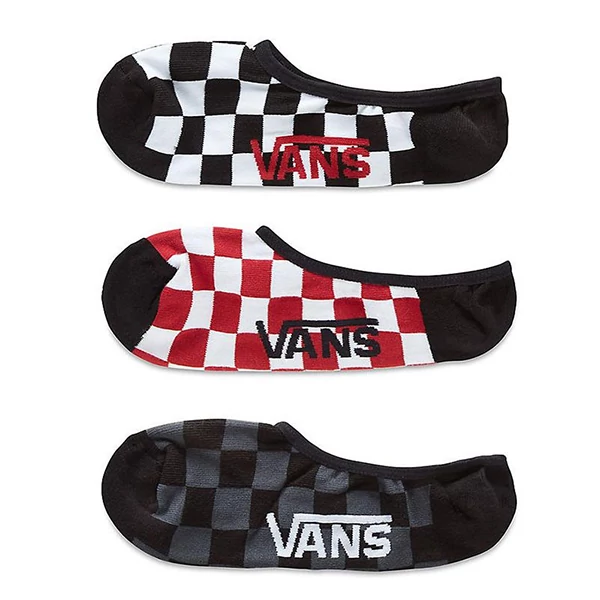 Vans - Super No Show Zokni 3db/csomag (checkerboard)